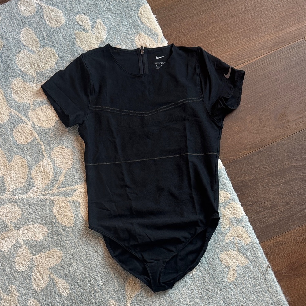 Nike Black Short Sleeve Bodysuit
